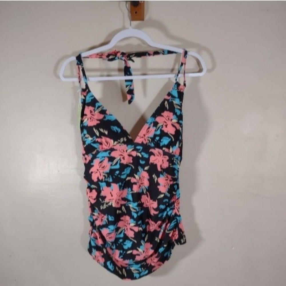 Maternity Tropical Floral Tankini Top - NWT - Size M